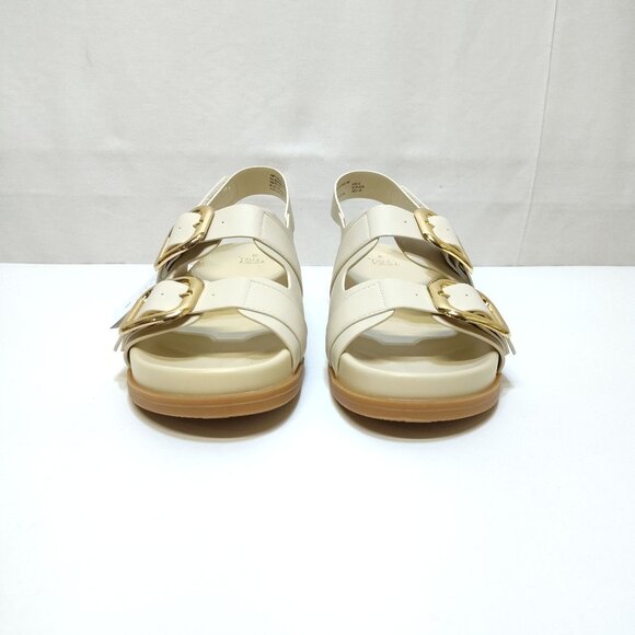 Time And Tru Dad Buckle Slingback Sandal Size 9 Bone Color Adjustable Strap NWT - Picture 5 of 10